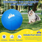 Herding Ball for Dogs 18 Inch - Dual-Layer Heavy Duty Herding Ball for Australian Shepherds, Border Collies & Corgis | Outdoor Herding Toy for Small/Medium Dogs - Backyard Training and Play - Blue