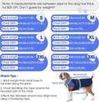 Nanaki Small Dog Coats for Winter Waterproof, Warm Fleece Lining Dog Jacket with Leash Hole, Reflective Adjustable Cold Weather Puppy Jacket Vest, Easy On Pet Snow Jacket Suit Male Female, Blue S