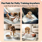 MoMoCo Puppy Pads, 23"x23"-100 Count Dog Pee Pads, Super Absorbent Extra Large Disposable Dogs Training Pads , Leak-Proof, Quick-Drying Dogs Potty Pads for Doggies Puppies