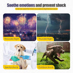Dog Anxiety Vest,Pet Calming Hoodie Breathable Dog Anti-Anxiety Jacket for Thunder Fireworks and Separation,Blue XXXL