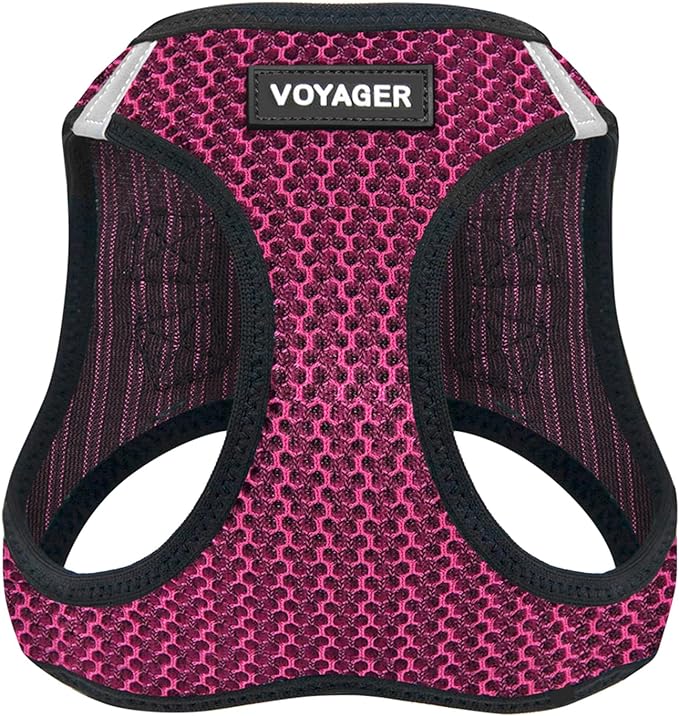 Best Pet Supplies Voyager Step-in Air Harness - All Weather Mesh, Reflective, No Pull Harness for Dogs, Cats - Secure with Hook & Loop Fastener, Buckle, Double D-Rings - Tone, L