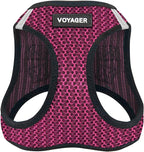 Best Pet Supplies Voyager Step-in Air Harness - All Weather Mesh, Reflective, No Pull Harness for Dogs, Cats - Secure with Hook & Loop Fastener, Buckle, Double D-Rings - Tone, L