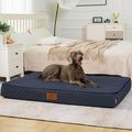 Orthopedic Memory Foam Giant Dog Bed - 6" Thick Beds for Large Sized Dog - Waterproof Removable Washable Cover & Wrap-Around Zipper - Ultimate Comfort & Easy Maintenance