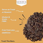 VENTUS Jerky Training Bits - Single Ingredient High Protein Venison Dog Training Treats, Grain-Free, Air-Dried Training Treats for Dogs 8 oz