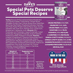 Dave's Pet Food Weight Management Dog Food (Turkey & Vegetables), Made in USA, Weight Loss, Soft, Canned Wet, 13.2oz (12 Pack)