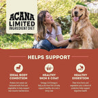 ACANA Singles Limited Ingredient Grain Free High Protein Dry Dog Food Beef & Pumpkin Recipe 22.5lb Bag