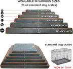 Dog Orthopedic and Crate Beds, Made of Memory and High Resilience Foram, Two-Sided Use, Providing Soft and Relatively Hard Support, with an Extra Inner Waterproof Protector (Gray, X-Small)