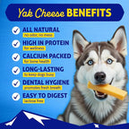 Himalayan Dog Chew Original Yak Cheese Chew, Peanut Butter, 1 Medium Stick, 2.3 oz, Gluten Free, Healthy Treats, Grain & Lactose Free 100% Natural, Long Lasting, for Dogs Under 35 lbs