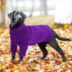 ASENKU Knitted Dog Sweater, Pullover Big Thermal Dog Winter Sweater, Turtleneck Doggy Sweaters for Large Medium Dogs Boy Girl,Warm Pet Sweatshirt for German Shepherd,Great Dane,4XL