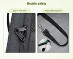 Pecute Cat Carrier with Wheels,Steel Wire Frame Cat Carrier, Stable Pet Trolley Bag for Cats, Pet Handbag and Stroller, Portable Cat Carrier Bag for Car Travel Bus Subway, Dark Grey