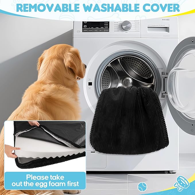Dog Car Bed, Non-Slip Backseat Extender Pet Mat, Removable Washable Dog Bed for SUVs, Sedans & Trucks, Anti-Slip Travel Bed for Dogs, Easy Clean & Scratch-Proof & Comfort (56"x28.7")