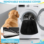 Loiion Dog Car Bed, Non-Slip Backseat Extender Pet Mat, Removable Washable Dog Bed for SUVs, Sedans & Trucks, Anti-Slip Travel Bed for Dogs, Easy Clean & Scratch-Proof & Comfort (50"x24.6")
