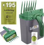 Neater Pet Brands Lift N’ Bag 2.0 Dog Pooper Scooper with Bag Attachment for Small to Large Dogs, New & Improved Design, 195 Refill Bags, Heavy Duty Dog Poop Scooper for Yard & Walks, One-Hand Use
