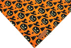 Realeaf Halloween Dog Bandanas 2 Pack, Pumpkin and Spider Web Bibs, Triangle Reversible Fall Pet Scarf, Premium Durable Fabric, Adjustable Fit (Large)