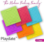 LickiMat Classic Playdate, Cat Slow Feeder Lick Mat, Boredom Anxiety Reducer; Perfect for Food, Treats, Yogurt, or Peanut Butter. Fun Alternative to a Slow Feed Cat Bowl or Dish, Turquoise