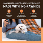 Earth Animal No Hide Stix - Long Lasting Rawhide Free Small Dog Chews Sticks, Pumpkin Spice - 20 Count Value Pack