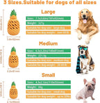 Pineapple Dog Chew Toys - Indestructible for Large Aggressive Chewers