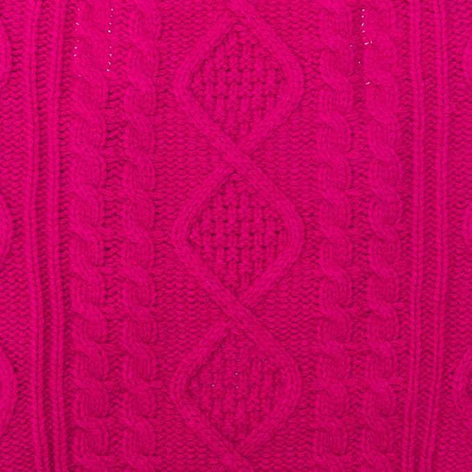 BINGPET Thermal Knitted Dog Sweater for Small Medium Large Dogs,Winter Dog Cat Coat Warm Sweartershirts Outfits,Classic Cable Knit Turtleneck Pullover Dog Jumper Coat Warm Sweartershirts(Rosered,XS)