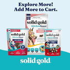 Solid Gold High Protein Wet Dog Food for Large Dogs & Small Dogs - Soft Grain Free Canned Dog Food w/Real Beef, Prebiotics & Superfoods for Gut Health & Immune Support - All Ages - 6ct 13.2oz Cans