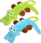 Prime Pets Dog Squeaky Toy, 2 Pack, Tug of War Dog Toys for Small Medium Large Dogs, Interactive Plush Puppy Chew Toy