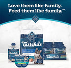 Blue Buffalo Tastefuls Wet Cat Food Paté, Made with Natural Ingredients, Ocean Fish and Tuna Entrée, 5.5-oz Cans (24 Count)