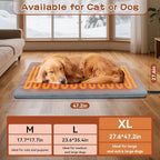 Large Pet Heating Pads for Dogs & Cats Outdoor, 47.2*27.6inches Dog Cat Heating Pad Bed Outdoor Waterprooof, Warming Heated Cat Dog Bed Blanket Outside, Heated Pet Mat, Gifts for Cats Dogs in Winter