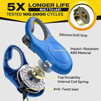 Fida Retractable Dog Leash, 16 ft Dog Walking Leash for Medium Dogs up to 44lbs, Tangle Free, Blue