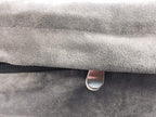 Dogbed4less Orthopedic Gel Memory Foam Pet Dog Bed, Waterproof Liner with External Microsuede Cover and Bonus Antislip Cover (Microsuede Gray, 55"X37"X4" Inches)