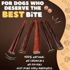 Woofley's 6 Inch Collagen Sticks for Dogs (10 Count) Bully Stick Rawhide Alternative Dog Chews No Hide Bones for Medium & Large Dogs