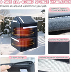 Plastic Outdoor Cat House - Cat House for Outside with Insulated Liner for Winter，100% Weatherproof Cat Houses for with Escape Door, Feral Cat Shelter for Porch Barns Strays