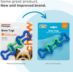 Outward Hound Bone Tugz Tug-of-War Dog Chew Toy, Blue