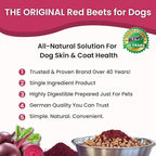 Olewo Original Red Beets for Dogs – Natural Anti Itch for Dogs, Dog Food Topper, Immune, Cleansing, Skin & Coat Support, Dehydrated Whole Food Dog Multivitamin, Fiber for Dogs, 2.2 lbs