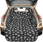 Veckle Cargo Liner, Upgraded Extra Large SUV Cargo Liner for Dogs Waterproof Scratchproof Cargo Cover for SUVs Sedans Vans with Bumper Flap Protector, Non-Slip, Universal Fit, Paw Print