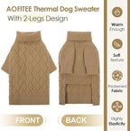AOFITEE XXL Dog Sweater, Dog Sweaters for Large Dogs, Dogs Halloween Sweater, Turtleneck Large Pet Sweaters for Female Male, Solid Winter Sweatshirt for Golden Retriever, Labrador, Doberman, XXL