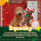 ALL FOR PAWS Christmas Dog Squeaky Toys Dog Gifts Chew Toy Enrichment Fetch Toys Holiday Birthday Gift for Medium to Large Dogs