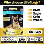 Soft Chews Hip and Joint Supplement for Dogs - Dog Joint Pain Relief Treats - Glucosamine, Chondroitin, Turmeric - Mobility Bites Supplement