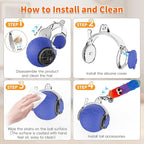 UPSKY Interactive Cat Toy Ball for Indoor Cats, Automatic Moving Electric Rolling Cat Ball Toy, 3-Speed Modes Smart Kitten Toys with Sounds, USB Rechargeable & Sturdy for Bored Kittens/Adult Cats