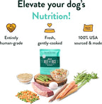 Portland Pet Food Company Fresh Dog Food Pouches - Human-Grade Toppers Wet Pet Meal & Mixers - Small & Large Breed Puppy & Senior Dogs - Gluten-Free, Limited Ingredient Rosie’s Beef N' Rice - 8 Pack