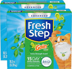 Fresh Step Advanced Clumping Litter with Febreze Freshness with Gain Scent, Fights Odor on Contact, 37 lbs. (2 x 18.5 lb. Box) (Package May Vary)