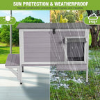 GUTINNEEN Heated Cat House for Outside Insulated Cat House Outdoor Weatherproof Feral Cat Shelter with Heated Pad, All-Round Thermal Liner, Secure Escape Doors for Cats (Winter-Ready)