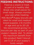 Milk-Bone Original Dog Treats for Puppies, 16 Ounce (Pack of 6), DHA Helps Support Healthy Brain Development