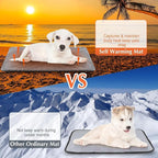 4 Pcs Self Heating Cat Pad Self Warming Cat Bed Dog Heating Pad Washable Thermal Pet Mat for Indoor Outdoor Pet 16 x 20 Inch Removable Non Slip(Gray)