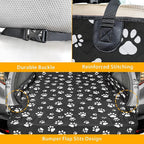F-color SUV Cargo Liner for Dogs, Upgraded Extra Large Water Resistant Pet Cargo Cover Dog Seat Cover Mat for SUV Sedans Vans with Bumper Flap Protector, Non-Slip, Wear-Proof, Universal Fit, Paw Print