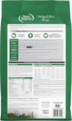 NutriSource Dry Dog Food, Turkey and Rice, 12LB