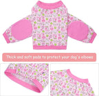 Dog Recovery Shirt for Front Legs, Dog Elbowpads Sleeve Protect Dogs Elbows Arms,Stop Licking Joints After Surgery, Help with Injury Healing Covers The Wound, Cone Alternatives (Pink, 5XL)