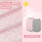 KYEESE 2Pack Dog Shirts with Reflective Label Sun Protection Quick Dry Soft Tank Top Stretchy Sleeveless Lightweight Dog Clothes, XX-Large