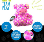 Hero - Chuckles Polka-Dotted Pig Plush Dog Toy - Dog Squeaky Toys - Durable Stuffed Animal with 3 in 1 Squeaker