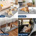 Super Absorbent Dog Door Mat, 60"*24“ Anti Slip Mat for Muddy Paws, Pet Rugs for Dirty Paws Washable That Absorbs Moisture and Dirt, for Dog Cage and Pet Resting Carpet
