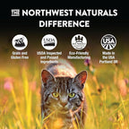 Northwest Naturals Freeze-Dried Beef & Trout Cat & Kitten Food – Bite-Sized Nibbles – Healthy, Limited, Human-Grade Ingredients, All-Natural, High-Protein Diet – Complete & Balanced, 11 oz (Pack of 3)