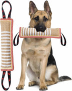 Clysoru Dog Tug Toy Dog Tough Jute Bite Pillow Lasting Training Equipment Puppy to Large Dogs Interactive Toy for Large Dogs and Small Dogs